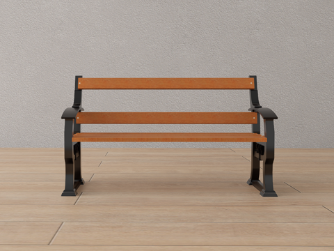 公共长椅su模型