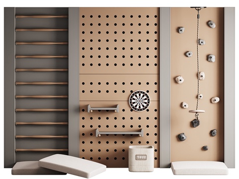  现代儿童游乐区3d模型 