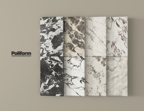 现代轻奢石材 大理石 岩板 护墙板su模型