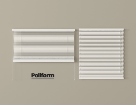 现代百叶帘 窗帘 卷帘su模型