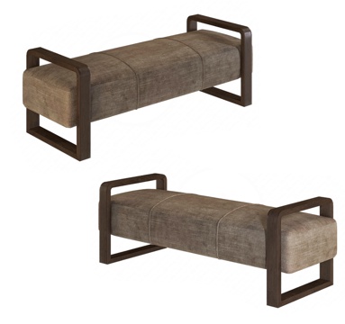  现代沙发凳 脚踏3d模型 