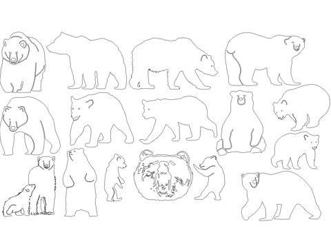 狗熊骆驼动物图库cad施工图