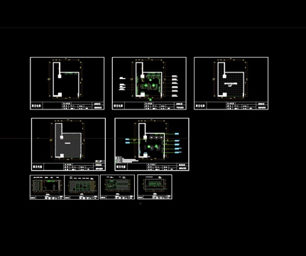 移动营业厅装修施工图cad施工图