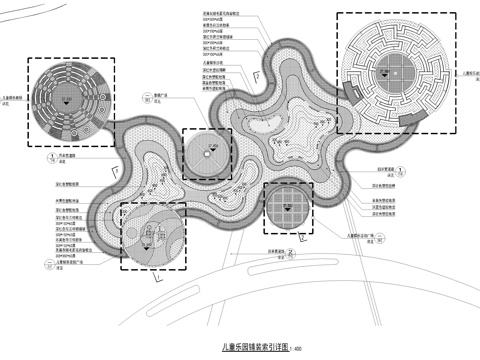 儿童迷宫象棋乐园施工图cad施工图