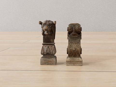 复古摆件su模型