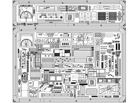 健身运动场地儿童活动场地跑道CAD图库cad施工图