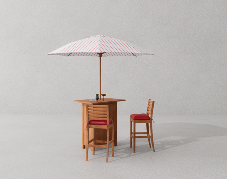 户外桌椅su模型