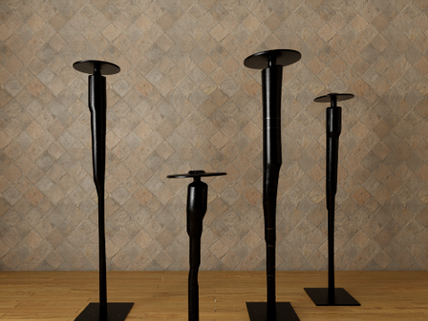 抽象雕塑摆件su模型