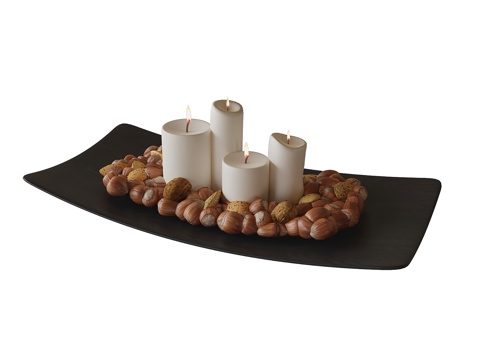 现代餐桌摆件su模型