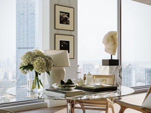 现代复古装饰摆件su模型