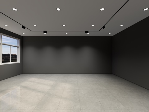 方形吸顶灯 筒灯su模型