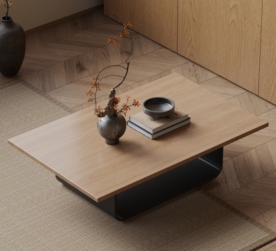 中古风茶几su模型