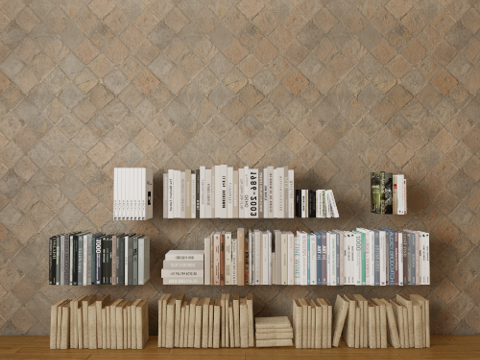 书籍摆件su模型