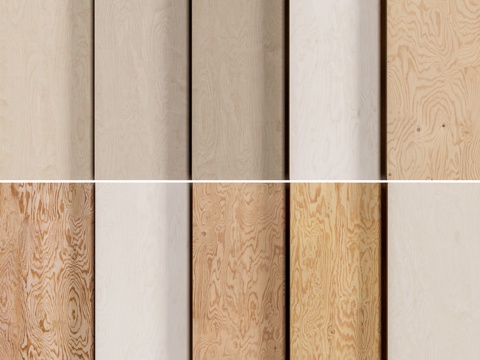 海洋板 胶合板 俄罗斯海洋板 护墙板su模型