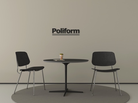 现代休闲桌椅 接待桌椅 洽谈桌椅 咖啡桌椅su模型