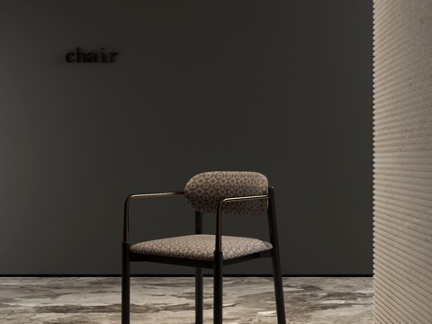 现代餐椅su模型