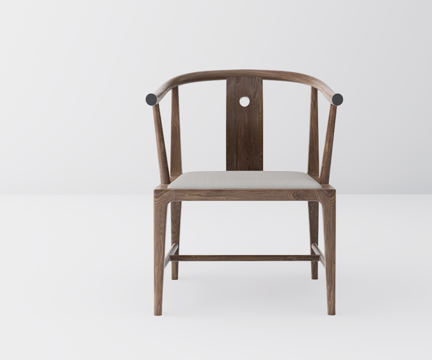 新中式休闲椅su模型