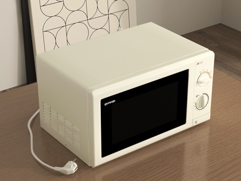 现代微波炉 厨房电器su模型