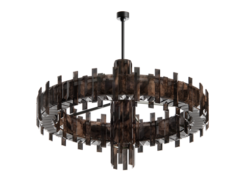 复古中古风吊灯su模型