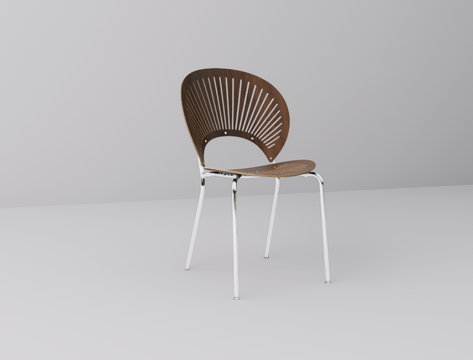 中古风休闲椅su模型