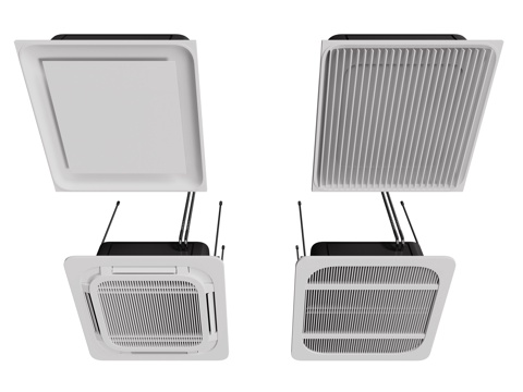 现代中央空调 中央空调出风口 室内空调su模型