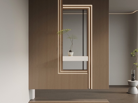 现代意式玄关su模型