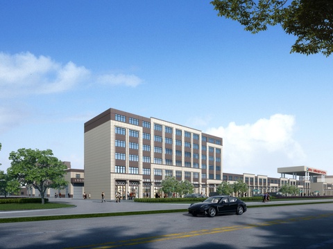  小办公楼3d模型 