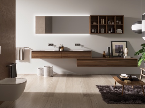  别墅卫生间 主卧卫生间 民宿卫生间 现代卫生间 卫生间摆件3d模型 