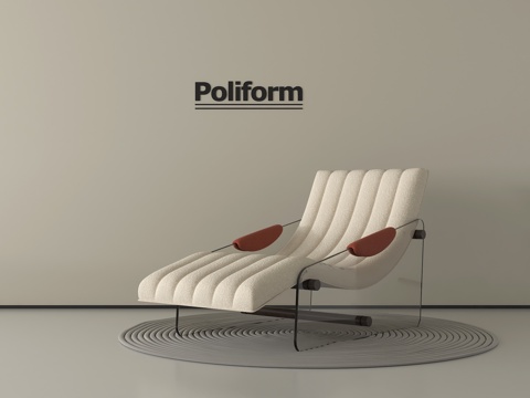 现代休闲躺椅 沙发椅su模型