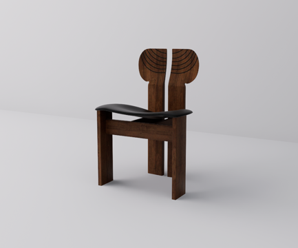 中古风休闲椅su模型