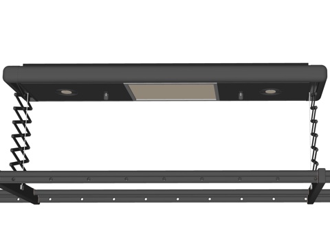 现代伸缩晾衣架su模型