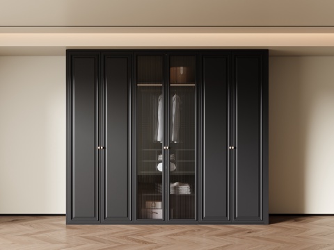 法式中古风衣柜su模型