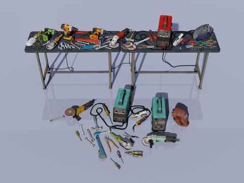  维修工具3d模型 