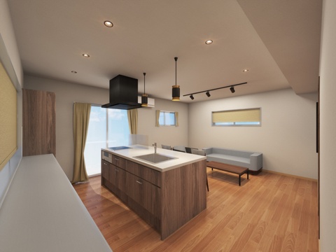  公寓 客厅 餐厅 厨房3d模型 