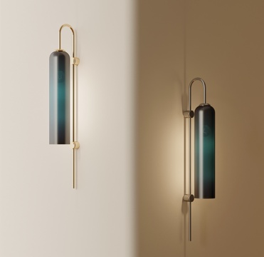 现代壁灯 轻奢壁灯 金属壁灯su模型