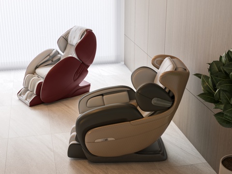  现代 按摩椅 皮革按摩椅 按摩沙发 电动按摩椅3d模型 