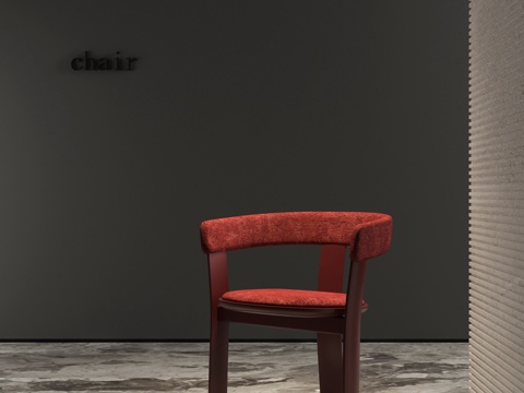 新中式餐椅 单椅su模型