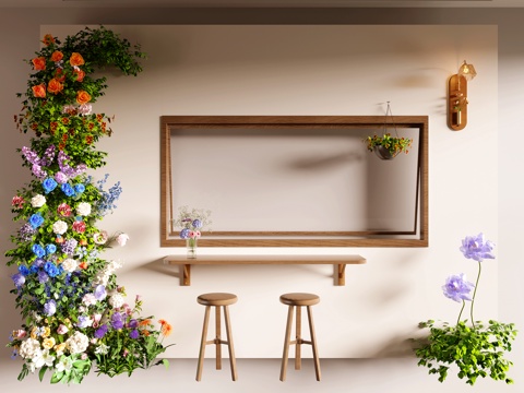 花艺美陈su模型