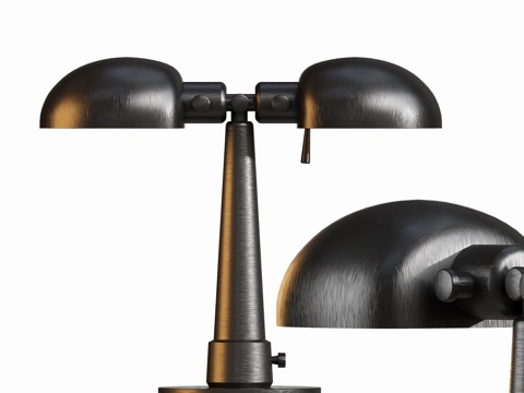 现代金属复古台灯su模型