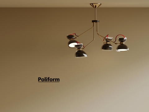 现代创意吊灯su模型