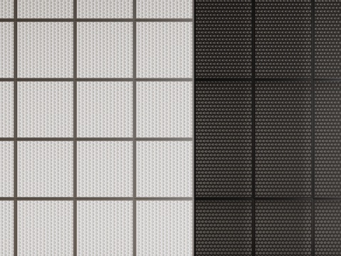 现代铝扣板吊顶 铁丝网吊顶 洞洞板吊顶 蜂窝吊顶su模型