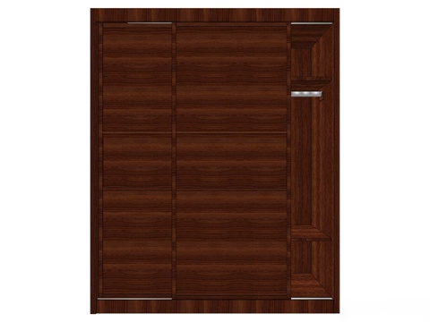 实木衣柜 衣柜 造型衣柜 全屋定制 新中式衣柜 开门衣柜su模型