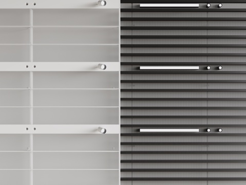 现代铝扣板吊顶  洞洞板吊顶 集成吊顶 办公室吊顶 格栅吊顶su模型