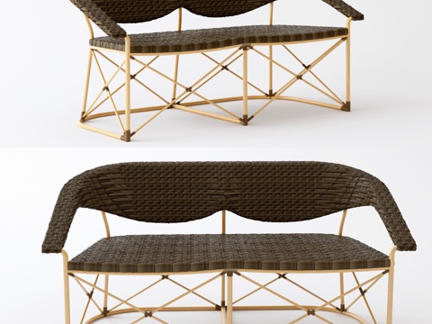  现代户外椅 休闲椅 纺织椅3d模型 