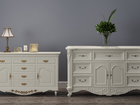  餐边柜，边柜3d模型 