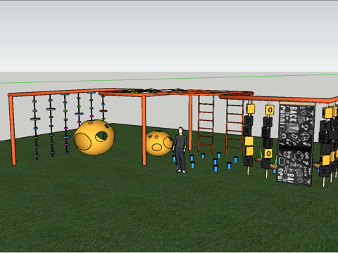常用户外运动器材su模型