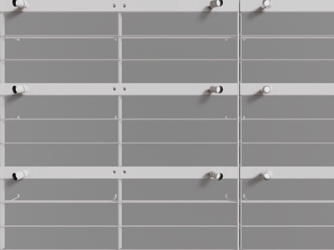 现代铝扣板吊顶  洞洞板吊顶 集成吊顶 办公室吊顶 格栅吊顶su模型
