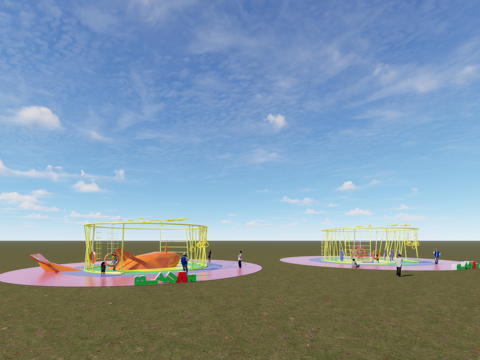 常用户外运动器械su模型