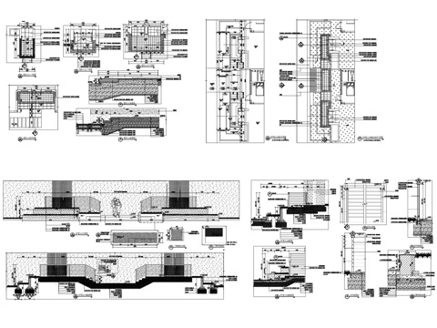庭院入口大门景观CAD施工图集cad施工图