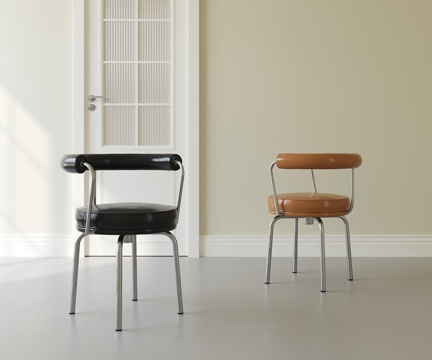 法式中古餐椅su模型